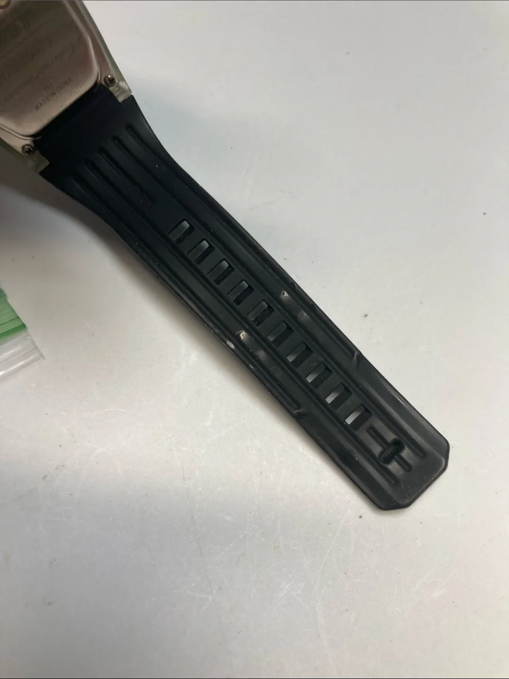 Nixon The Comp S, Digital Watch - Pink, Green & Black Stripes, new battery